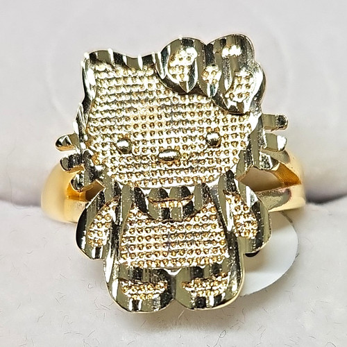 Hello kitty gold tone ring - gold,