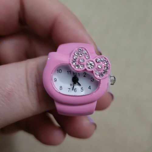 Hello kitty pink crystal bow - kitty,