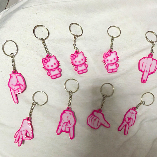 Hello kitty pink plastic - kitty,