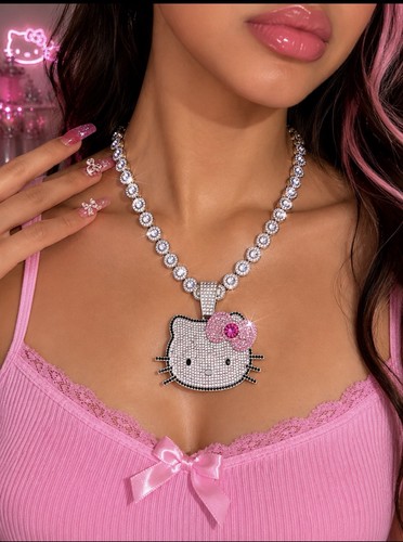 Iced out hello kitty halo - iced,